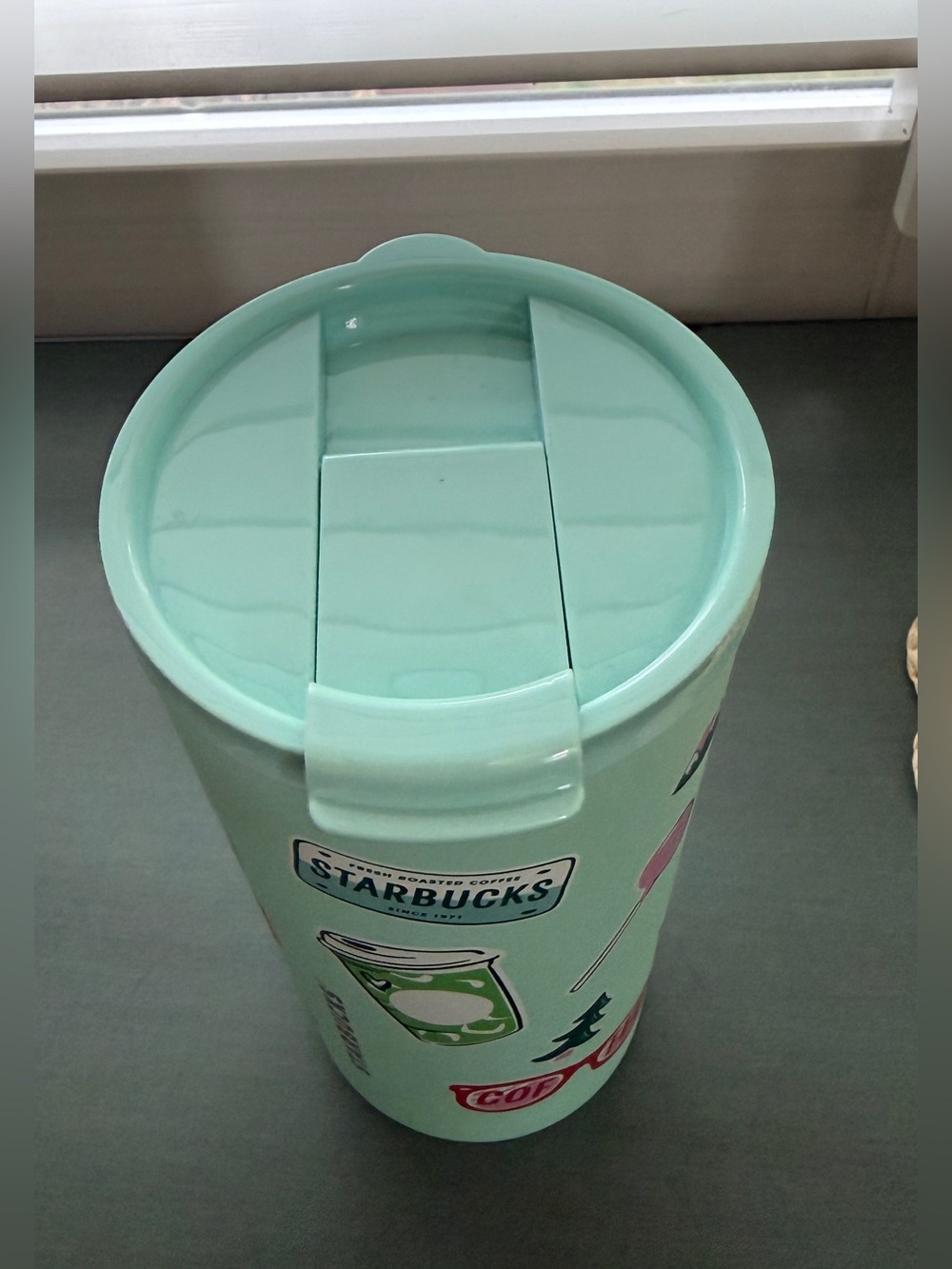 Starbucks 2026 Road Trip Sticker Tumbler 16oz Mint Green Stainless Steel NWT - Picture 5 of 10
